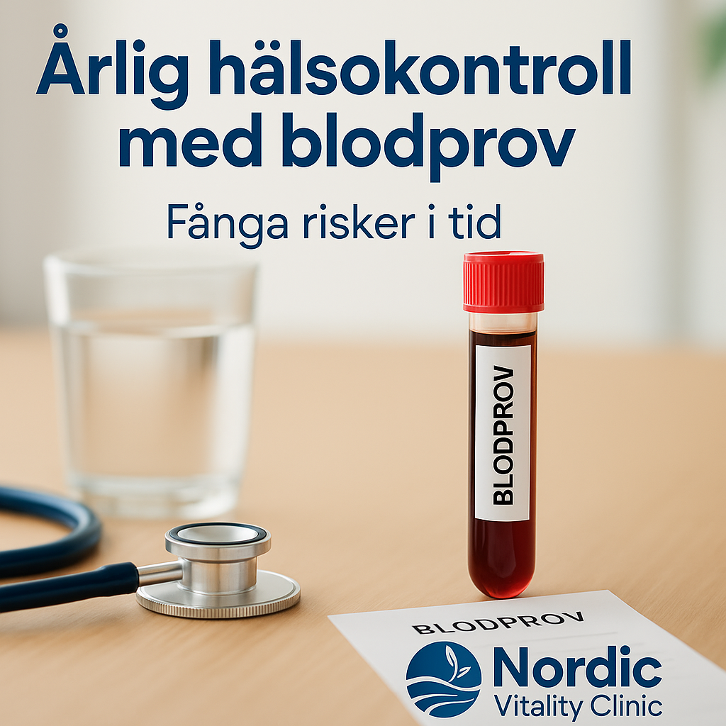 Årlig hälsokontroll med blodprov - fånga risker i tid
